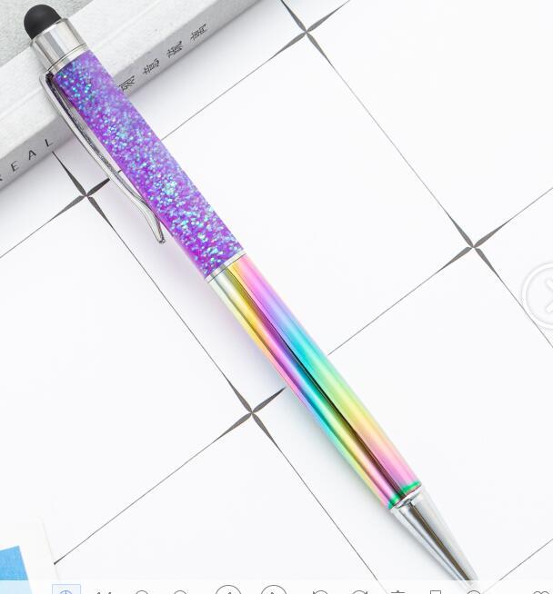 Wholesale Colorful Gold Powder Quicksand Pen Oil Pen ACC-PN-HuaHao002