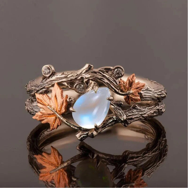 Wholesale Vintage Gold Branch Maple Leaf Ring ACC-RS-YiRong006