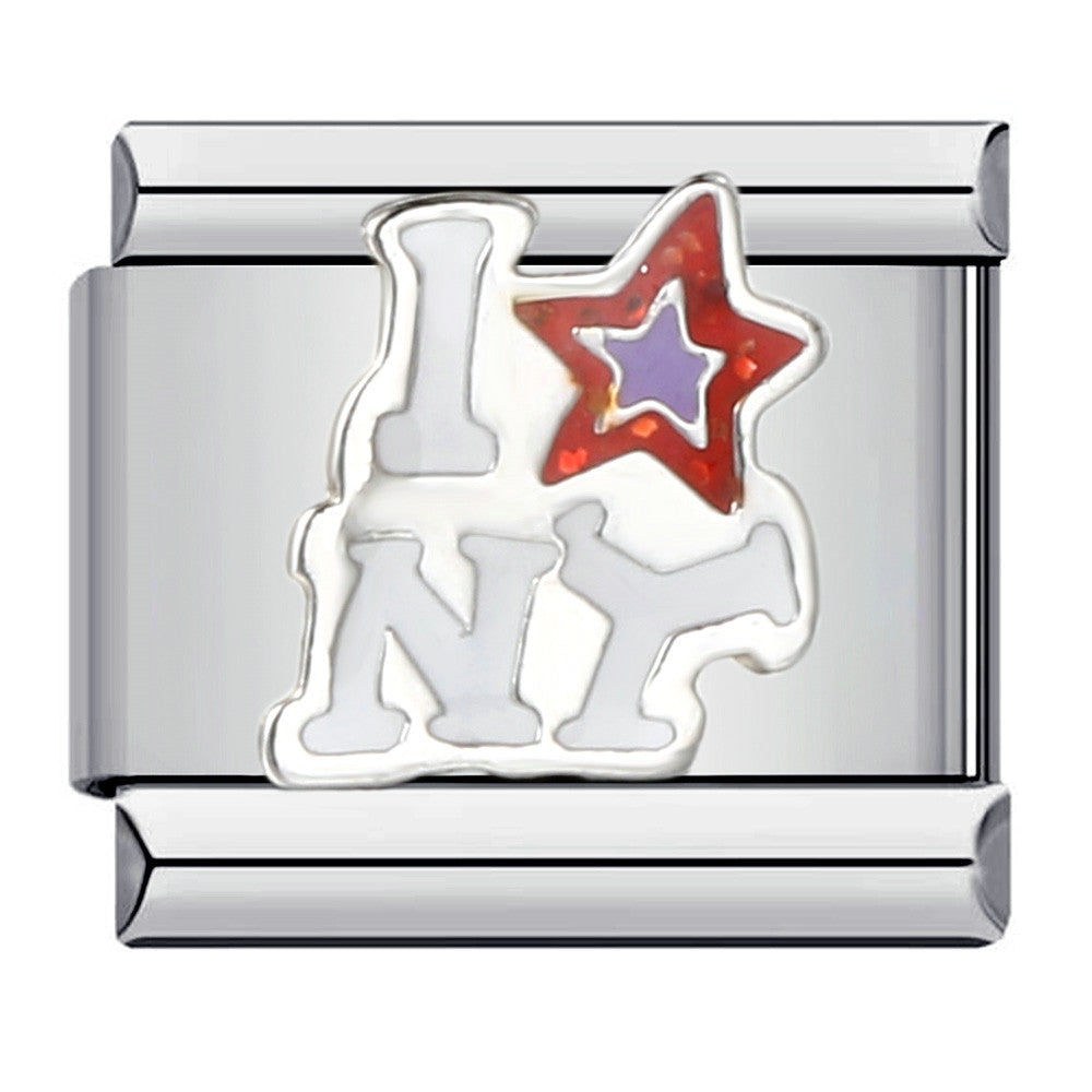 Wholesale 9mm Italian Charm Starter Bracelets DIY square Single Section Creative Stainless Steel Composable Bracelet