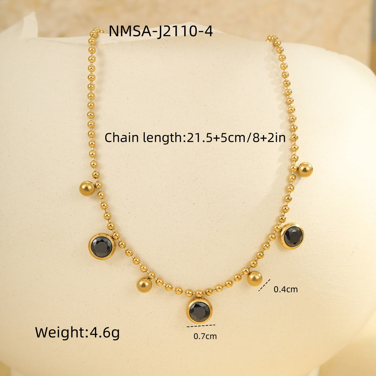 Wholesale tmulti-layer stainless steel anklet