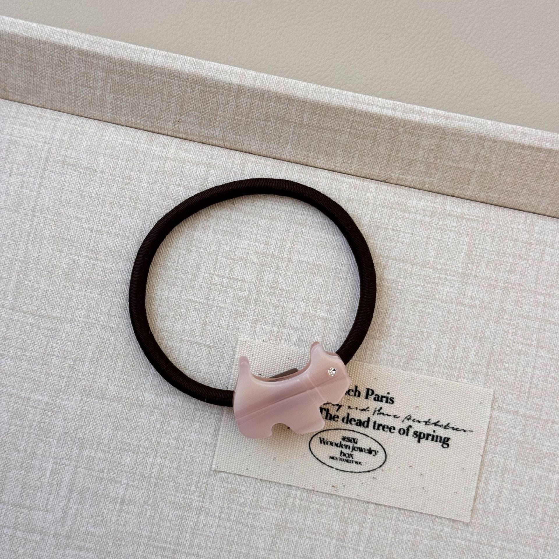 Wholesale Acetate sheet cute cartoon puppy rhinestone hairband