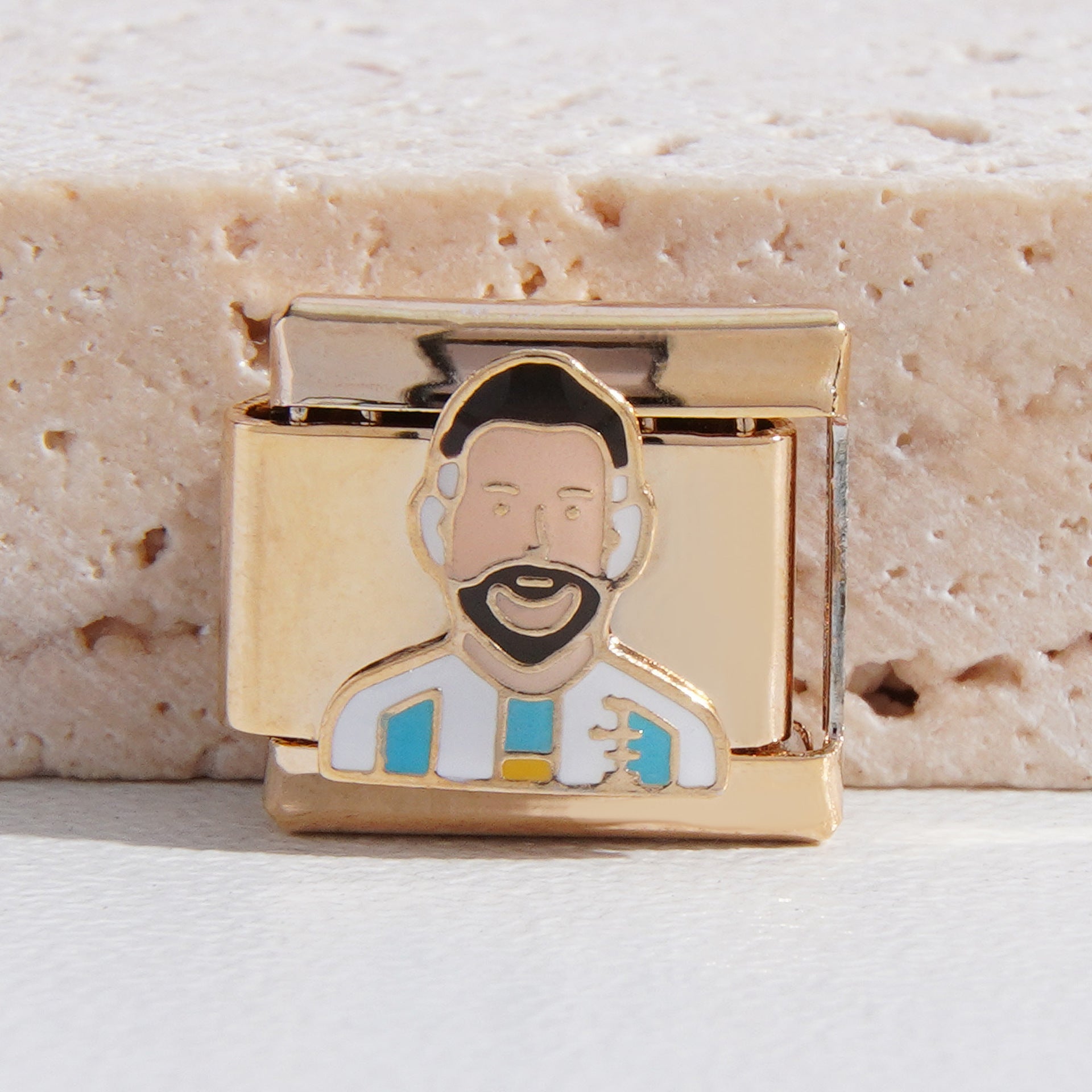 Wholesale Italian Charm Bracelet 9mm DIY Splicing Planet and Star Logo Series Stainless Steel Composable Bracelet