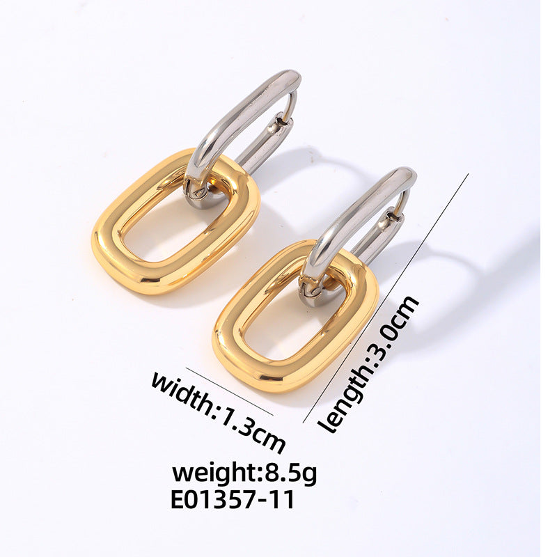 Wholesale Stainless Steel Earrings Toggle Love Earrings ACC-ES-MOXI004