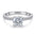 Wholesale 925 silver ring women's new rose gold eight hearts eight arrows zircon fashion four claw simulation diamond  ring