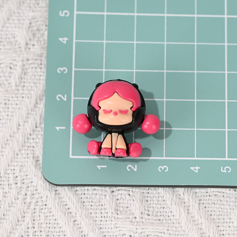 Wholesale 10pcs Rubber Cute Cartoon  DIY Bead Accessories