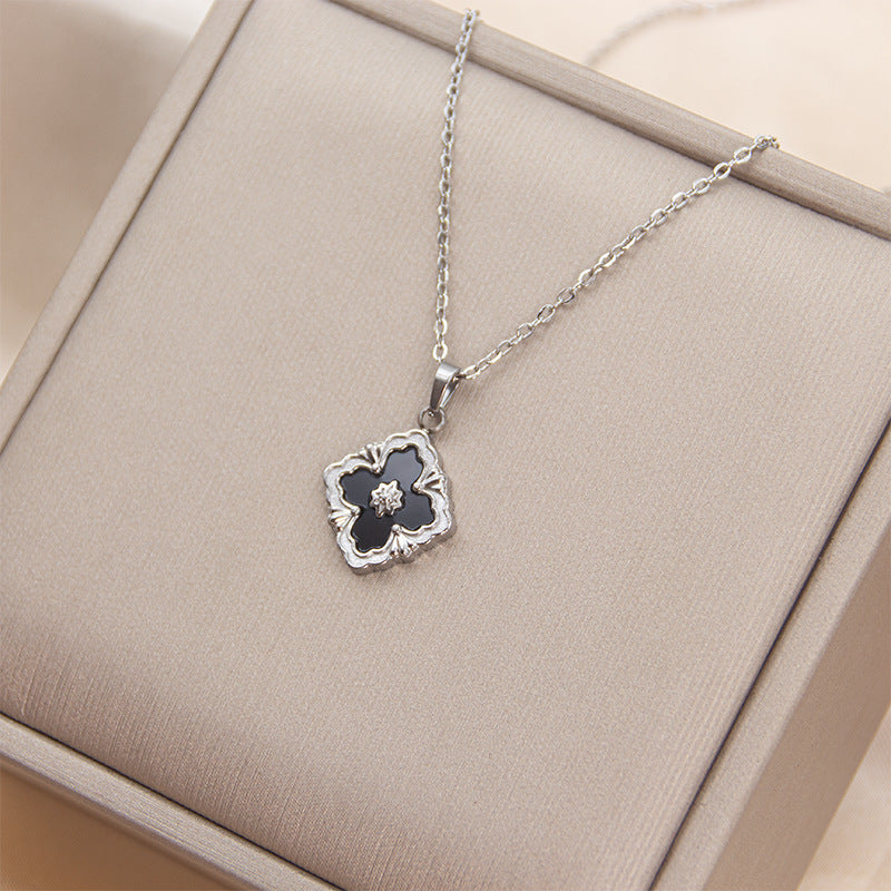 Wholesale Shell Four Leaf Flower Necklace ACC-NE-Xiangou003