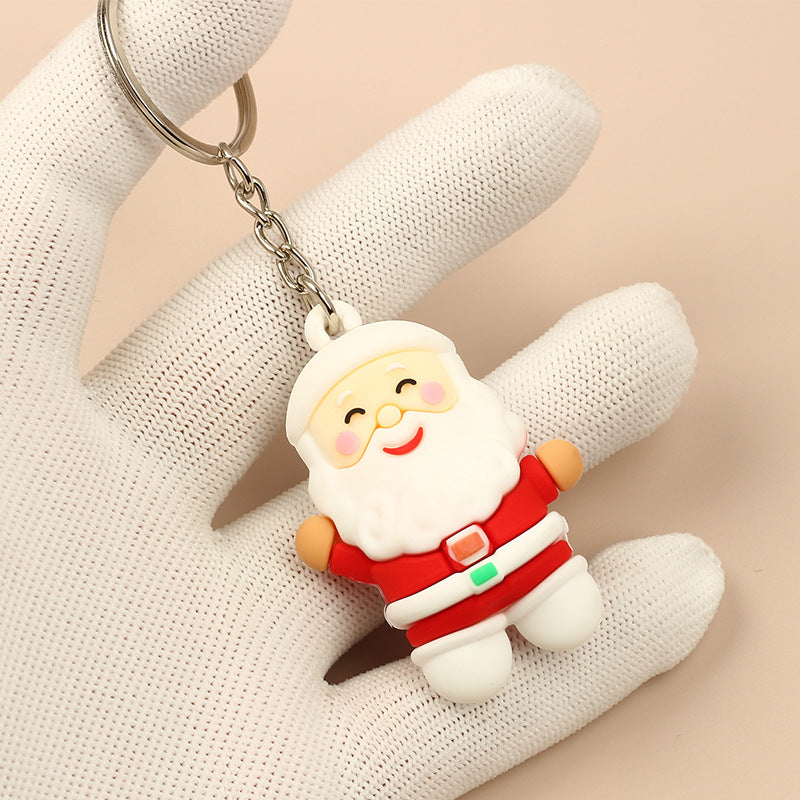 Wholesale Christmas Cute Cartoon Santa Claus Keychains ACC-KC-HongAo002