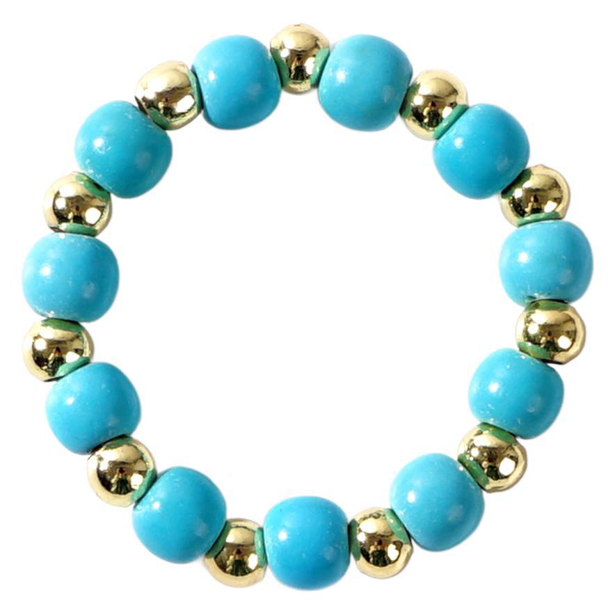 Wholesale Natural Stone Light Luxury Beaded Rings ACC-RS-GWL001