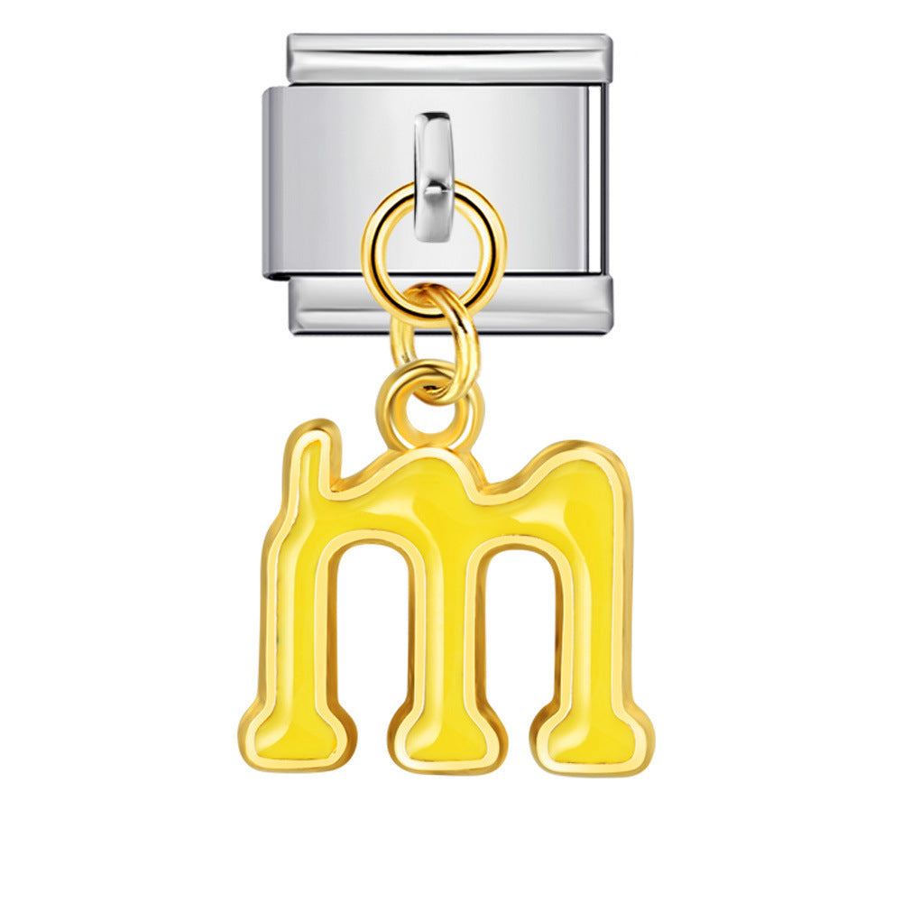 Bracelet de charme italien 5pcs 5pcs 9 mm BRACEAUX DE CROCHEMENT D'HUILE COLORES