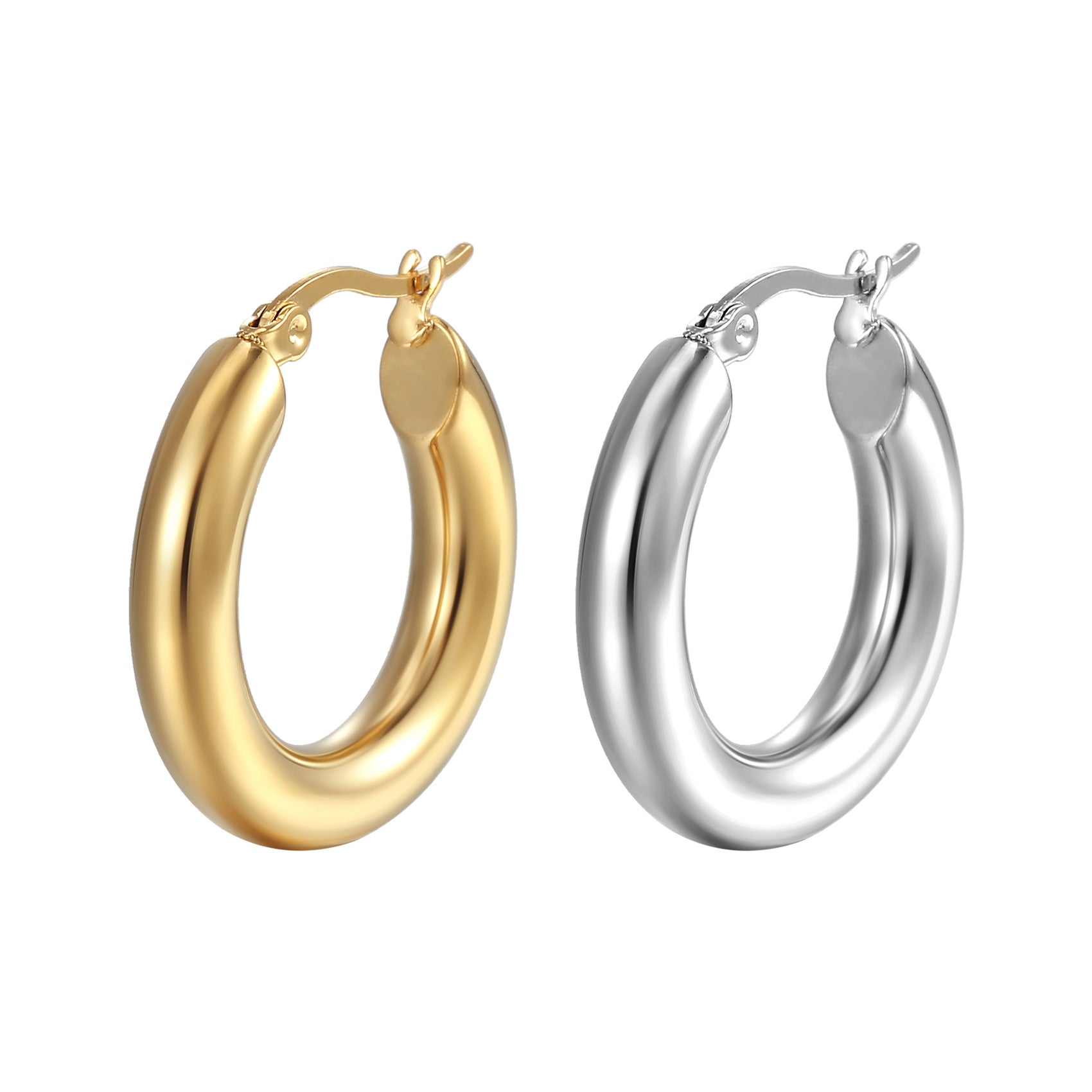 Wholesale 18K gold plated stainless steel earrings