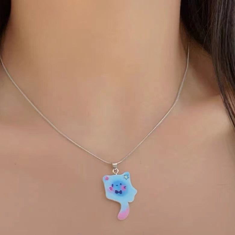 Wholesale Cute Cute changeable little monster necklace
