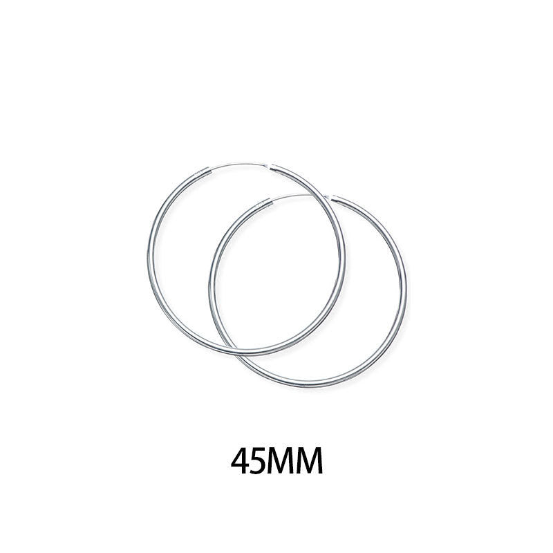 Wholesale s925 Sterling Silver Circle Big Circle Earrings