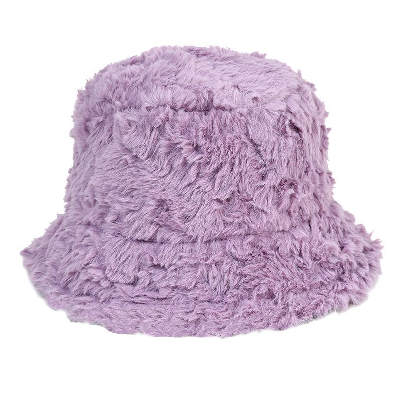 Wholesale Winter soft wool lamb ferret Bucket Hat