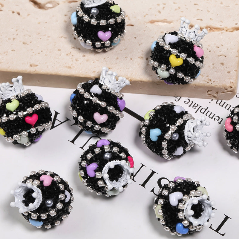 Wholesale 5pcs Crystal Beads with Straight Holes