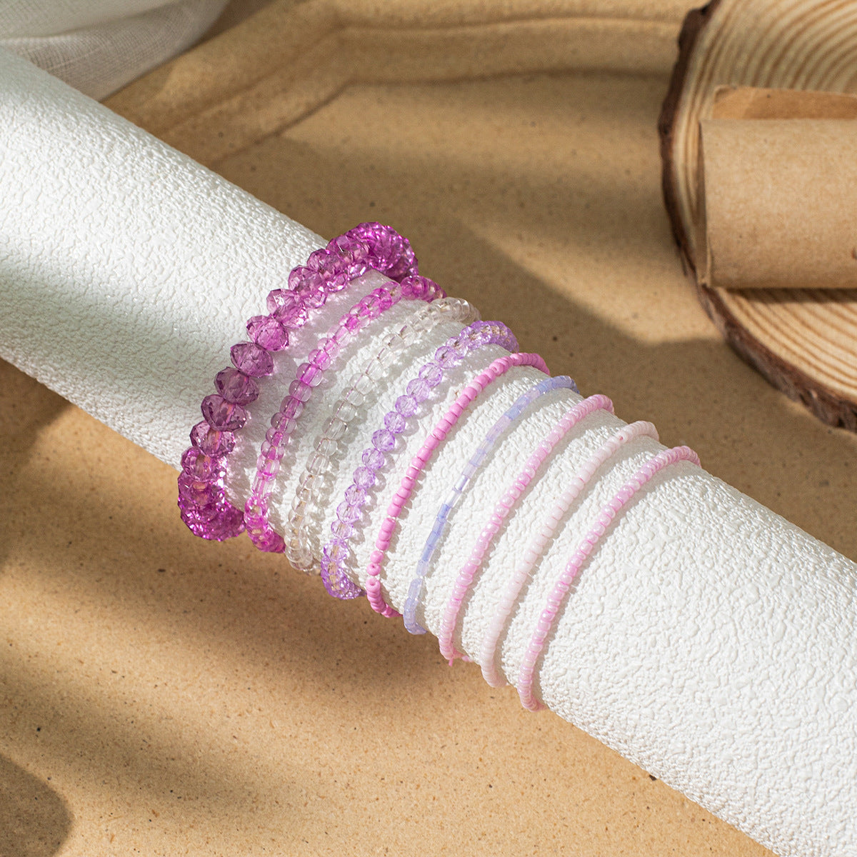 Wholesale Boho Resort Style Crystal Clear Stretch Bracelets ACC-BT-XLH003