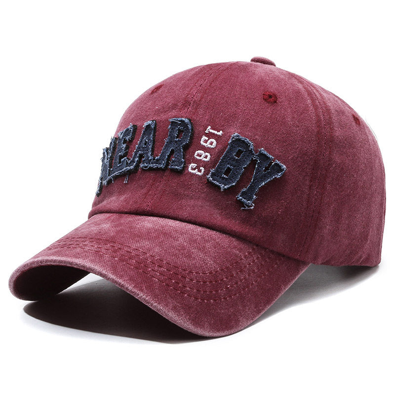 Wholesale Retro Distressed Hat Washed Cap Patch Letters Casual Baseball Cap ACC-HT-YiShangmei002