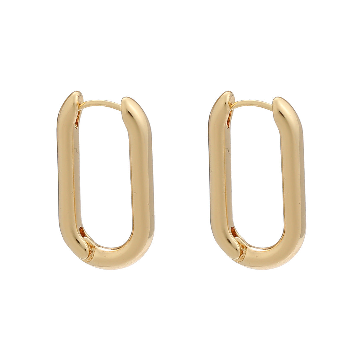 Wholesale oval geometric alloy earrings ACC-ES-JL013