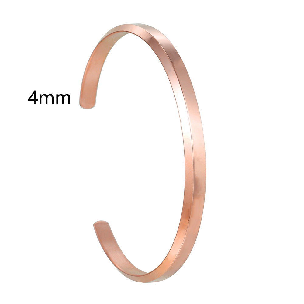 Wholesale  Titanium Steel Plated C-shaped Opening Bracelet
