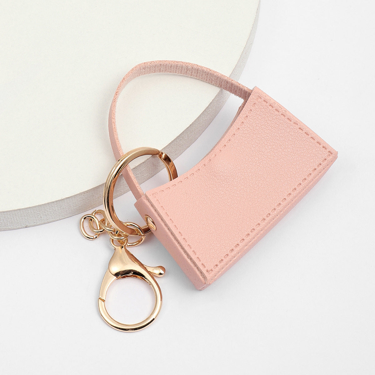 Wholesale Small Curved Bag PU Leather Keychain Pendants ACC-KC-XTZ012