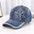 Wholesale Rhinestone Washed Denim Baseball Cap
