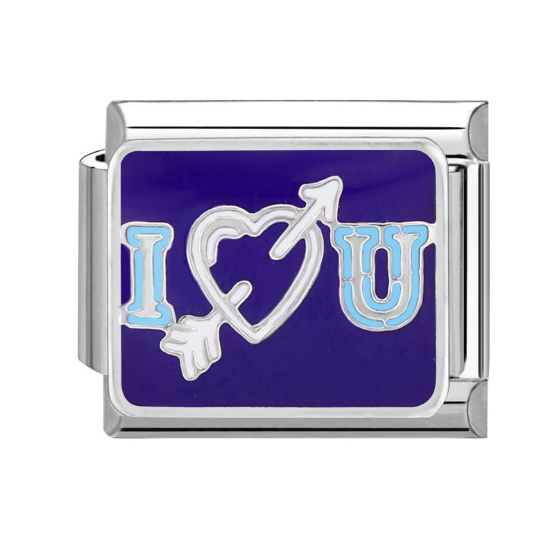 Wholesale  Italian Modular Bracelet 9mm DIY Splicing Removable Stainless Steel Combinable Bracelet