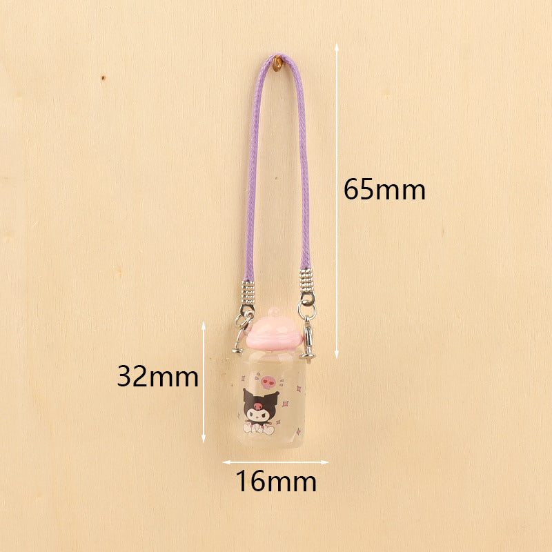 Wholesale Cute cartoon mini bottle pendant doll accessories