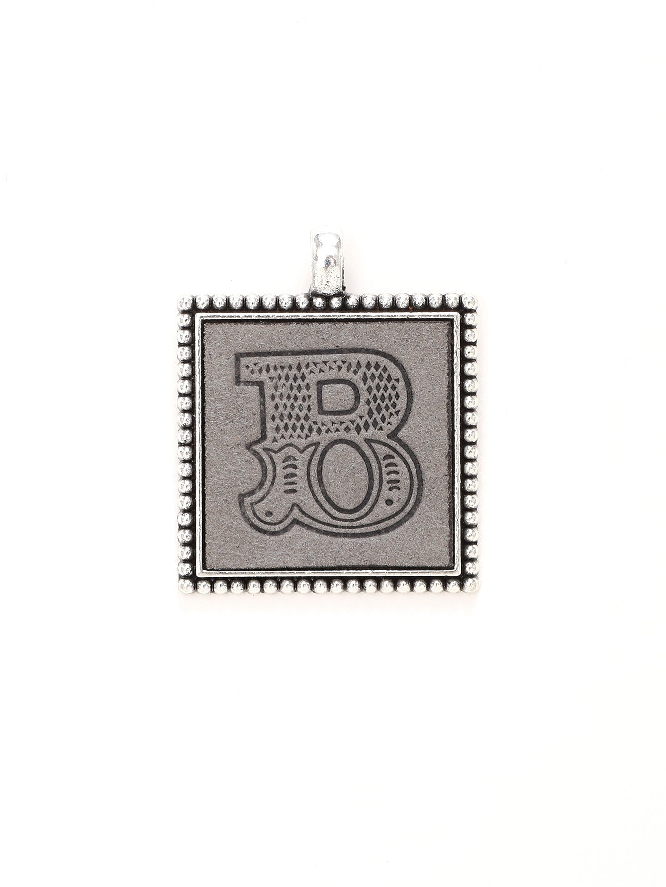 Wholesale  Electroplated Alloy Leather Printed Pattern 26 Letter Pendant  Keychain