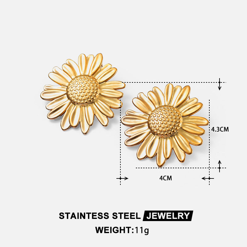 Wholesale Ocean Conch Rhinestone Pearl Earrings Stainless Steel Statement Ear Studs Fashion Accessory