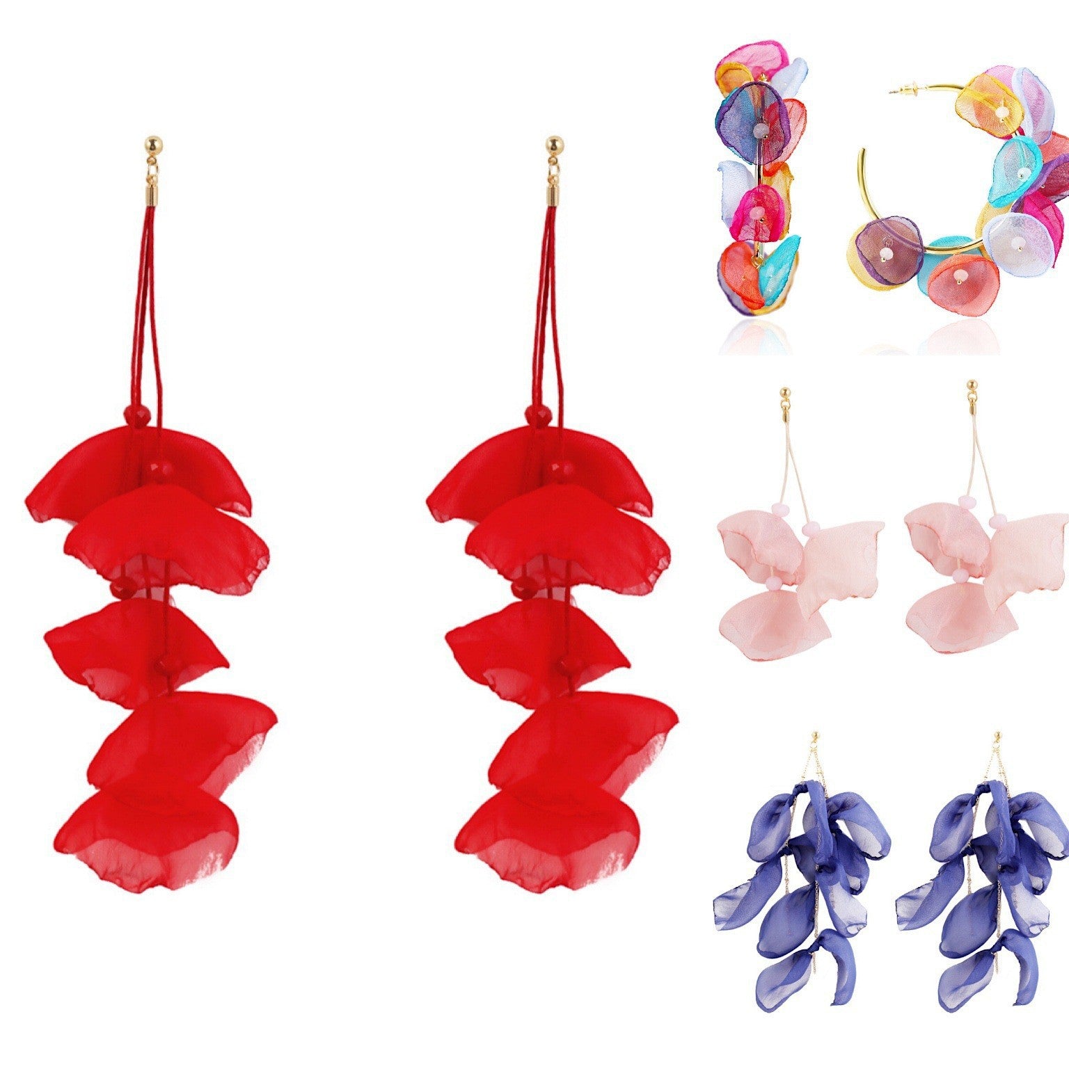 Wholesale Flower Tassel Earrings Personalized Earrings Flower Tassel Earrings