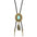 Wholesale Retro Punk Style Western Cowboy Hat Feather Alloy Necklace