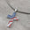 Wholesale Independence Day American Flag Cross Oil Drop Pendant Unisex Necklace