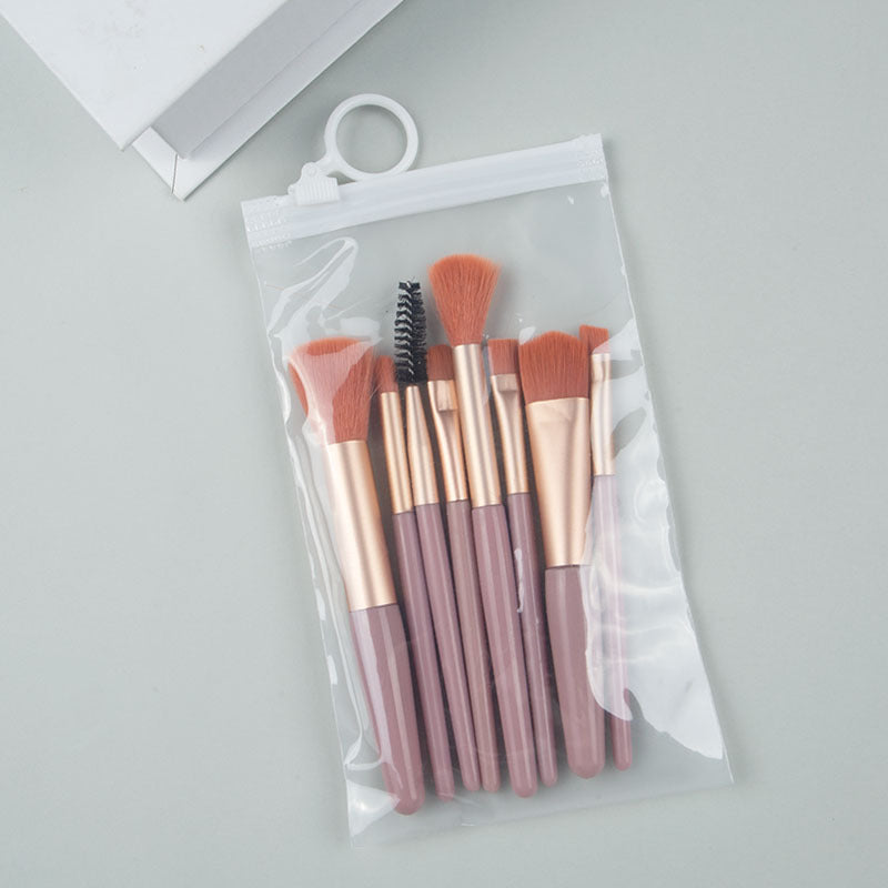 Wholesale Portable Mini Version 8-piece Macaron Color Makeup Brush Set ACC-MB-LLS008