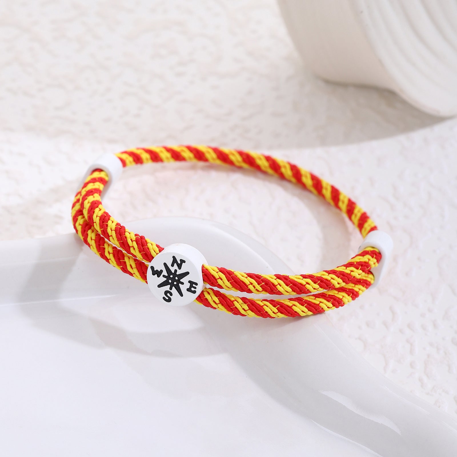 Großhandel Abschlusssaison Inspirierende Kompassgewebe Seilseilarmband