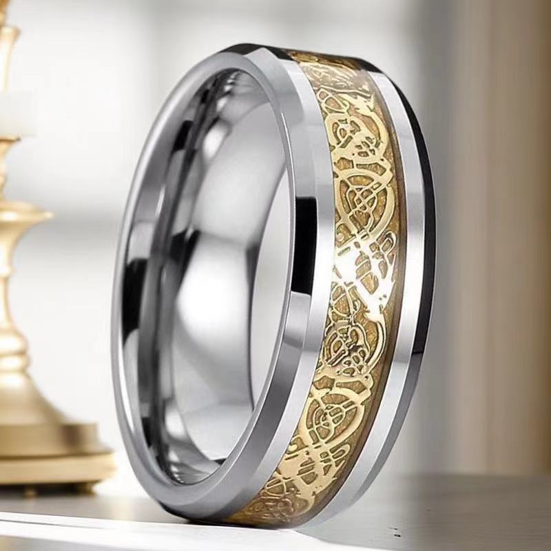 Wholesale Stainless Steel Rings Dragon Pattern Ring ACC-RS-Ruih002
