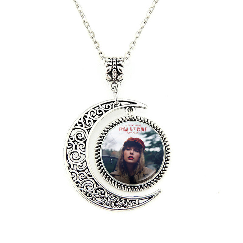 Wholesale Music Celebrity Pendant Sweater Chain Long Necklace ACC-NE-JiaYun003