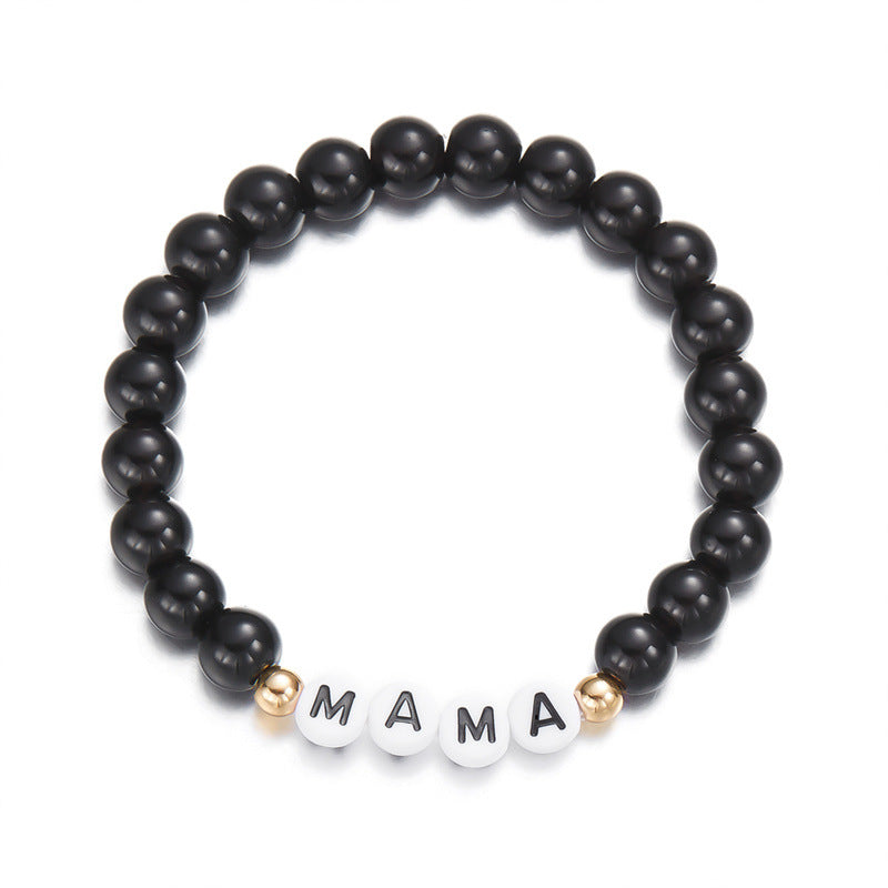 Wholesale  Beaded  Bracelet MAMA Letters Beaded Mother's Day Bracelet
