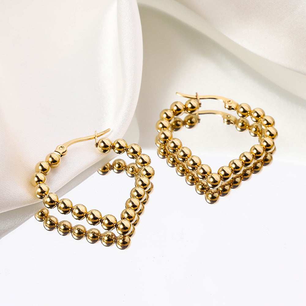 Wholesale Stainless Steel Geometric Irregular Shaped Earrings ACC-ES-RuiX010