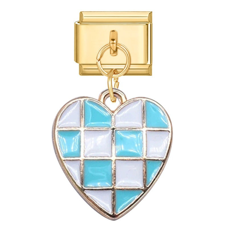 Wholesale 9mm Italian Charm Starter Bracelets DIY Pendant Single Section Creative Stainless Steel Composable Bracelet