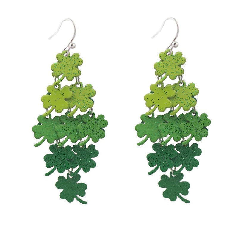 Wholesale St. Patrick's Day Rice Bead Earrings