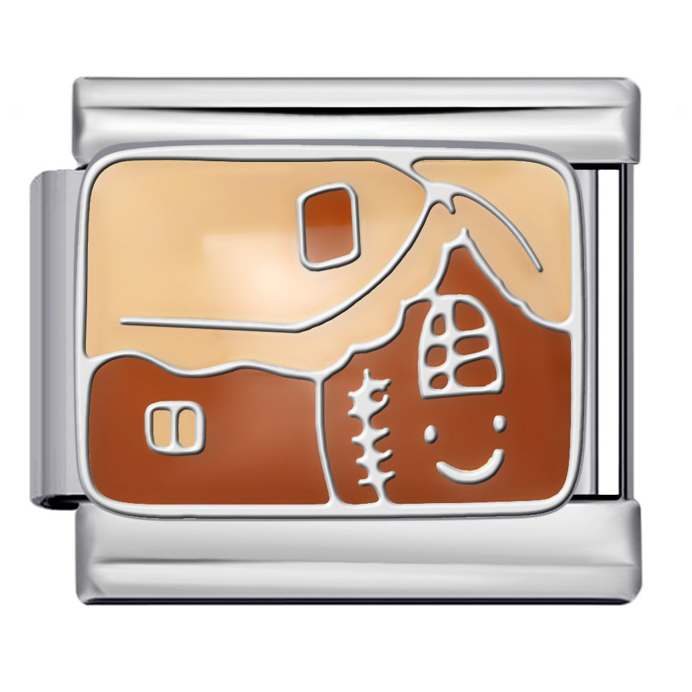 Wholesale Italian Charm Bracelet 9mm DIY Splicing Cute Creative Stainless Steel Composable Bracelet