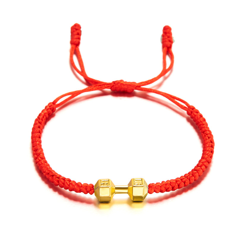 Wholesale  large dumbbell energy woven bracelet