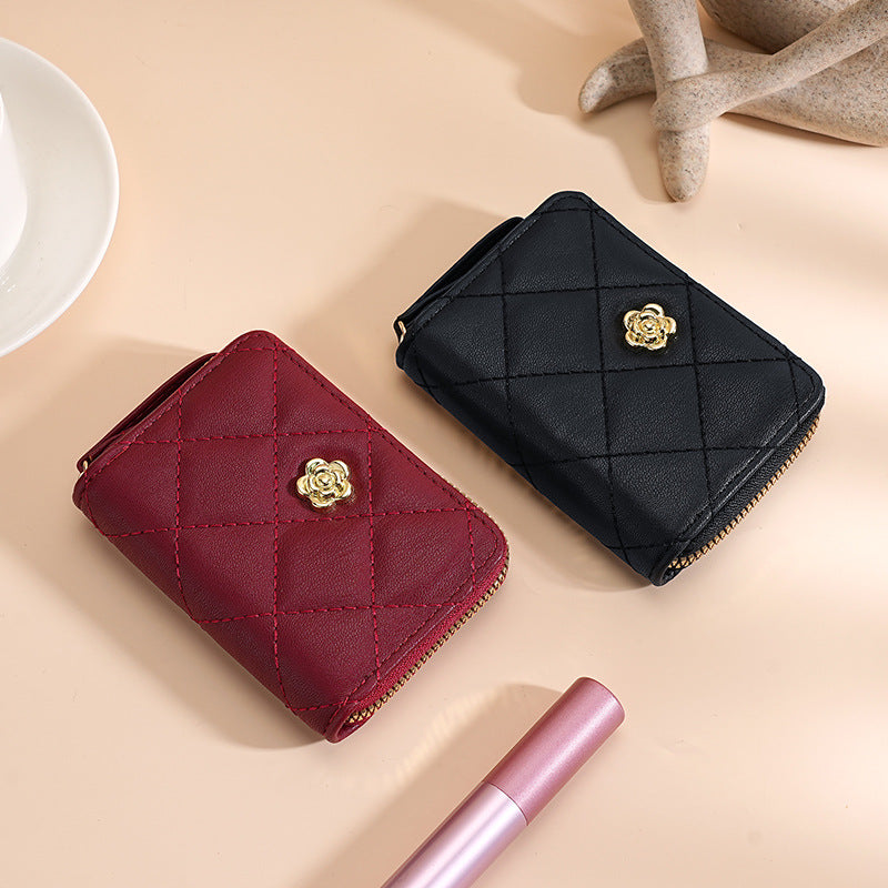 Wholesale Retro Plaid Women S Large Capacity Card Holder Wallet PU Leather 11 Slots Daily Casual Fashion Accessory