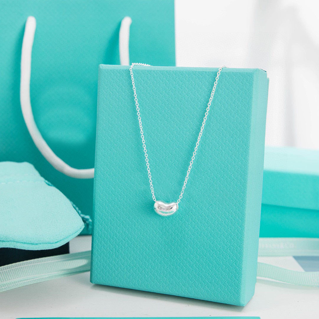 Wholesale  925 Sterling Silver Acacia Bean Silver Bean Necklace