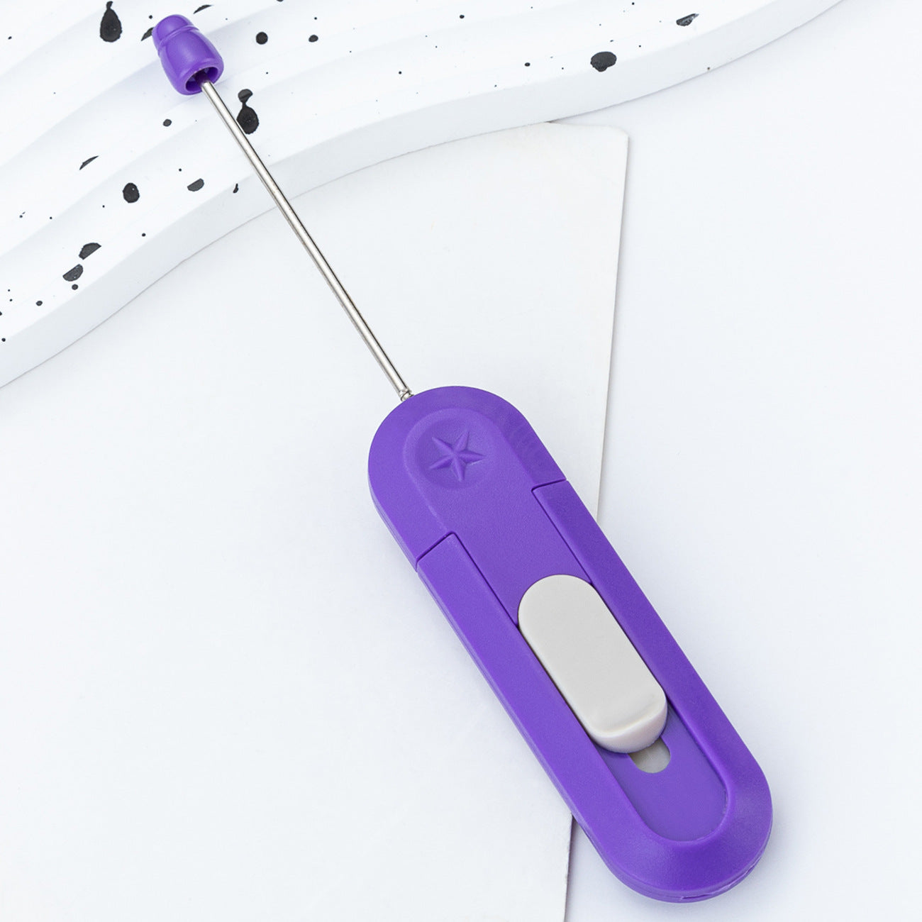 Wholesale DIY Beadable Mini Art Knife Portable Small Express Unboxing Knife Cute Design Open Envelope Office Paper Cutting Art Knife