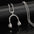 Wholesale Titanium Steel rock music headphones pendant necklace