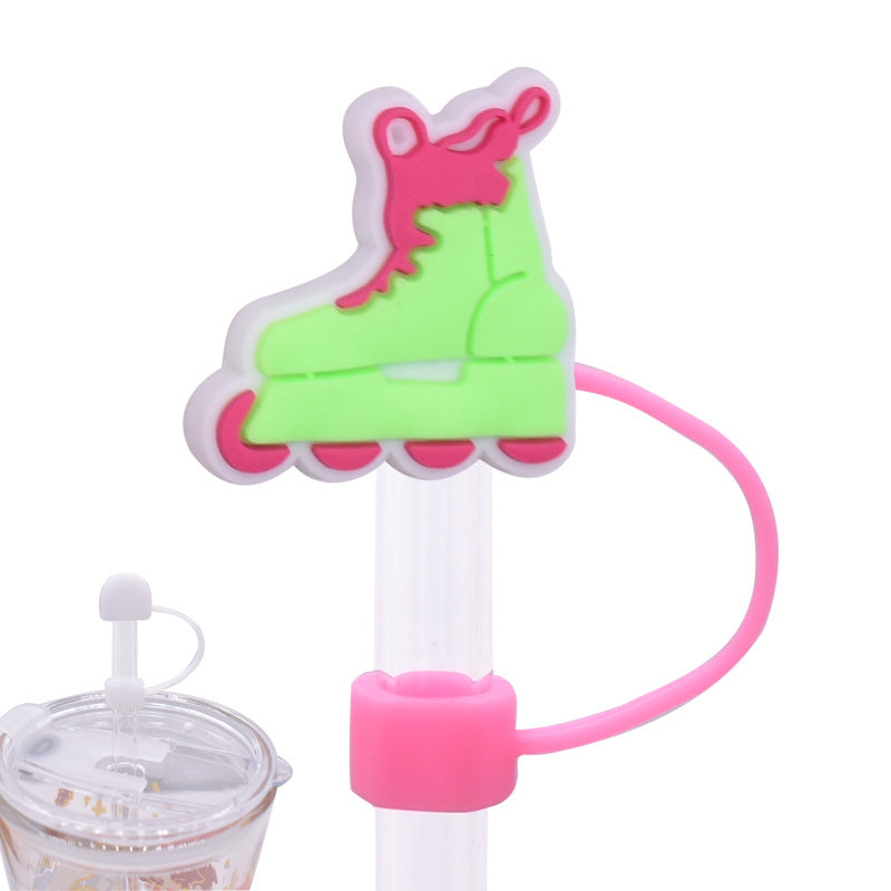 Wholesale Random 100pcs Color Separation Series Straw Cover 10MM Straw Tube Cap