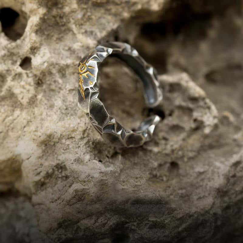 Wholesale  Personality Sun Rune Wishing Stone Pendant Retro  Necklace