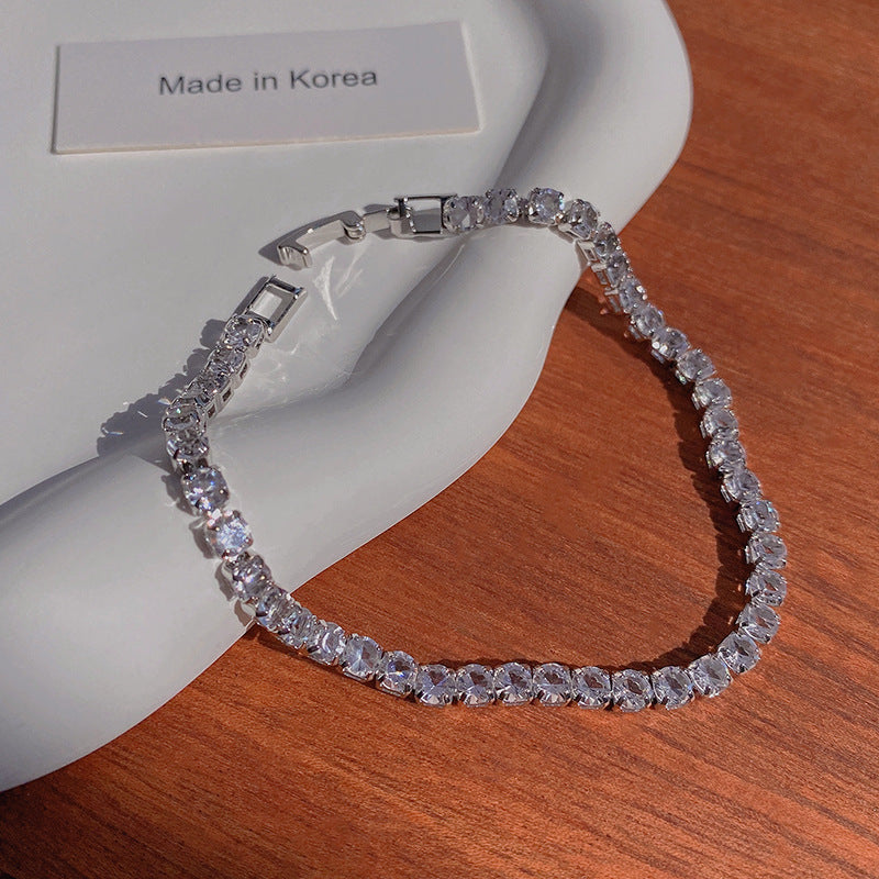 Wholesale Silver Zircon Pearl Alloy Bracelet ACC-BT-Sengw003