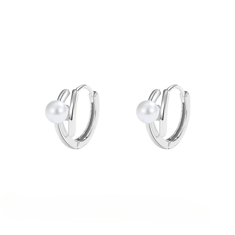 Wholesale 925 sterling silver mother-of-pearl earrings for women