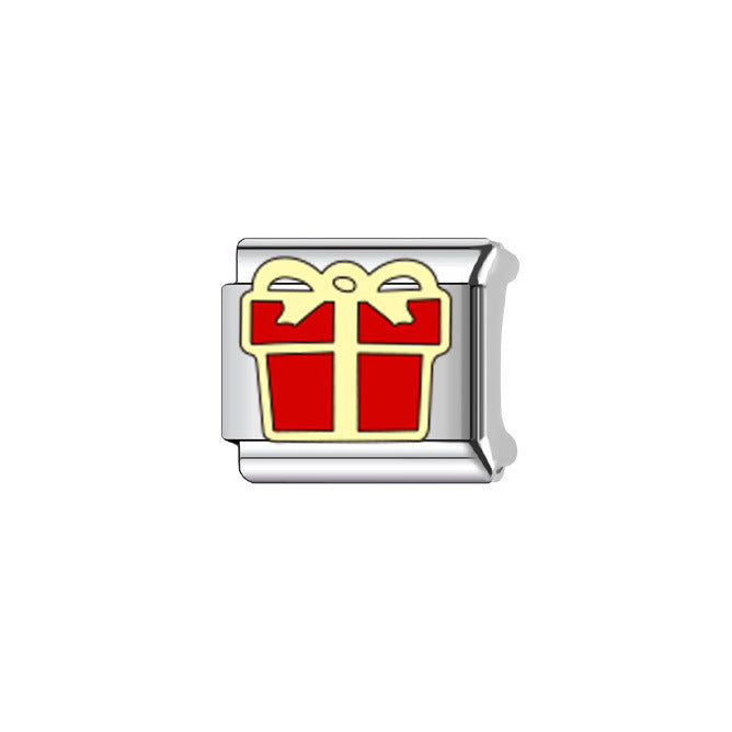 Wholesale Italian Charm Bracelet 9mm DIY Splicing Red Letter Stainless Steel Composable Bracelet